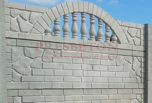 Кирпич с бутом глухая